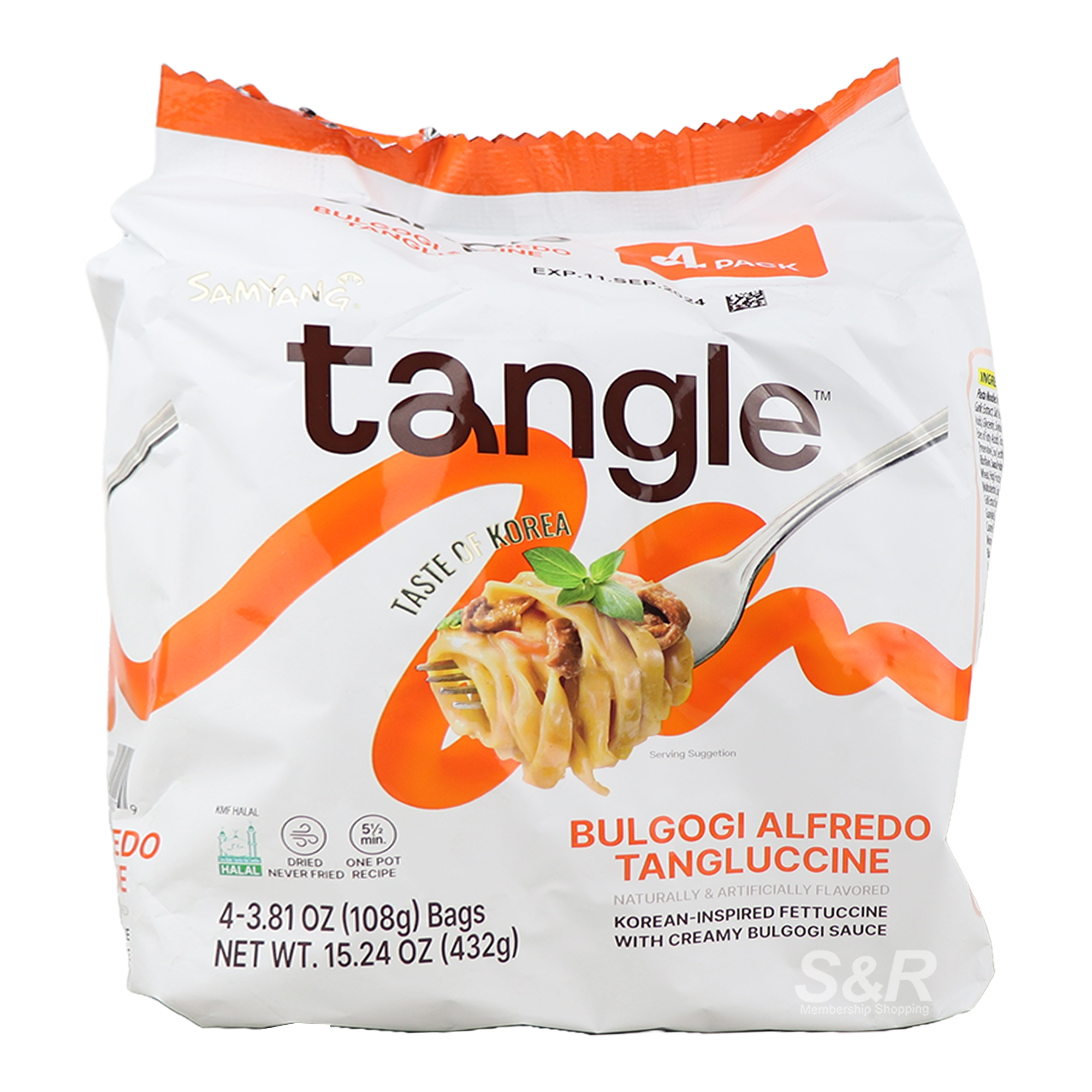 Samyang Tangle Bulgogi Alfredo Tangluccine 4pcs x 108g Samyang Tangle Bulgogi Alfredo Tangluccine 4pcs x 108g